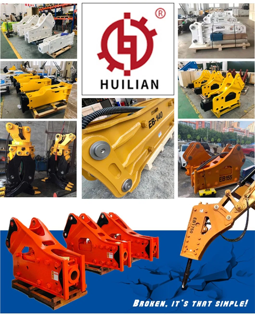 Hb20g Hb30g Rock Hammer Silence Type Hydraulic Breaker Box Type Breaker